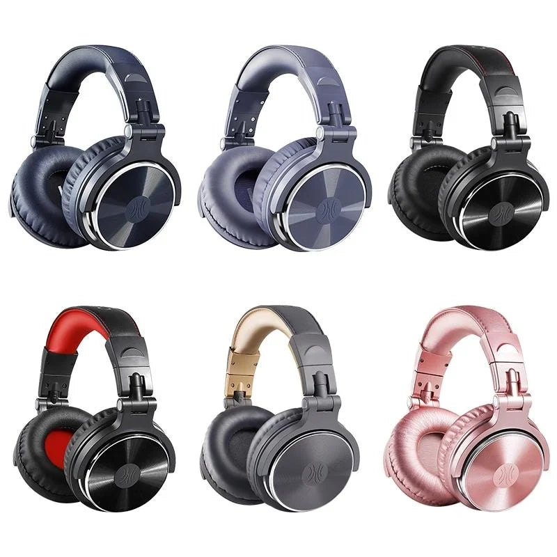 Rose Gold Head-Mounted Wired Headphone With Noise Reduction