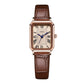 Rose gold shell lotus root plate coffee belt Ladies Quartz