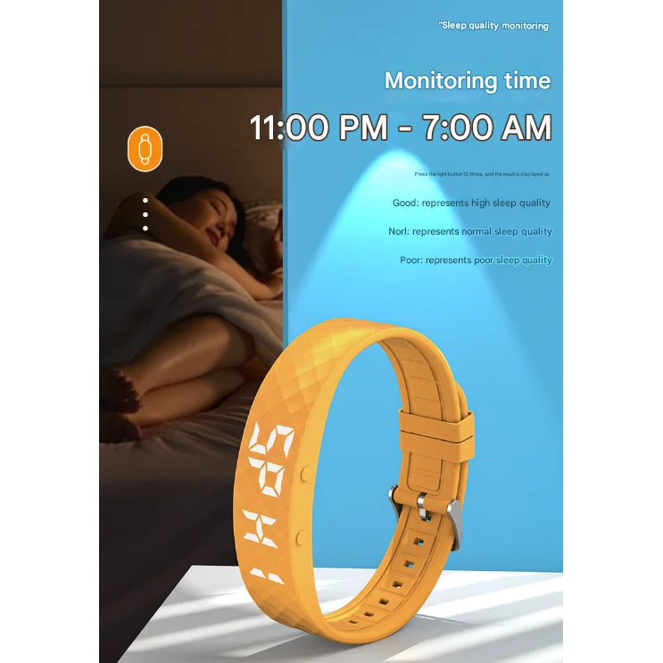 Rose Red Smart Vibrating Alarm Watch - Digital Fitness
