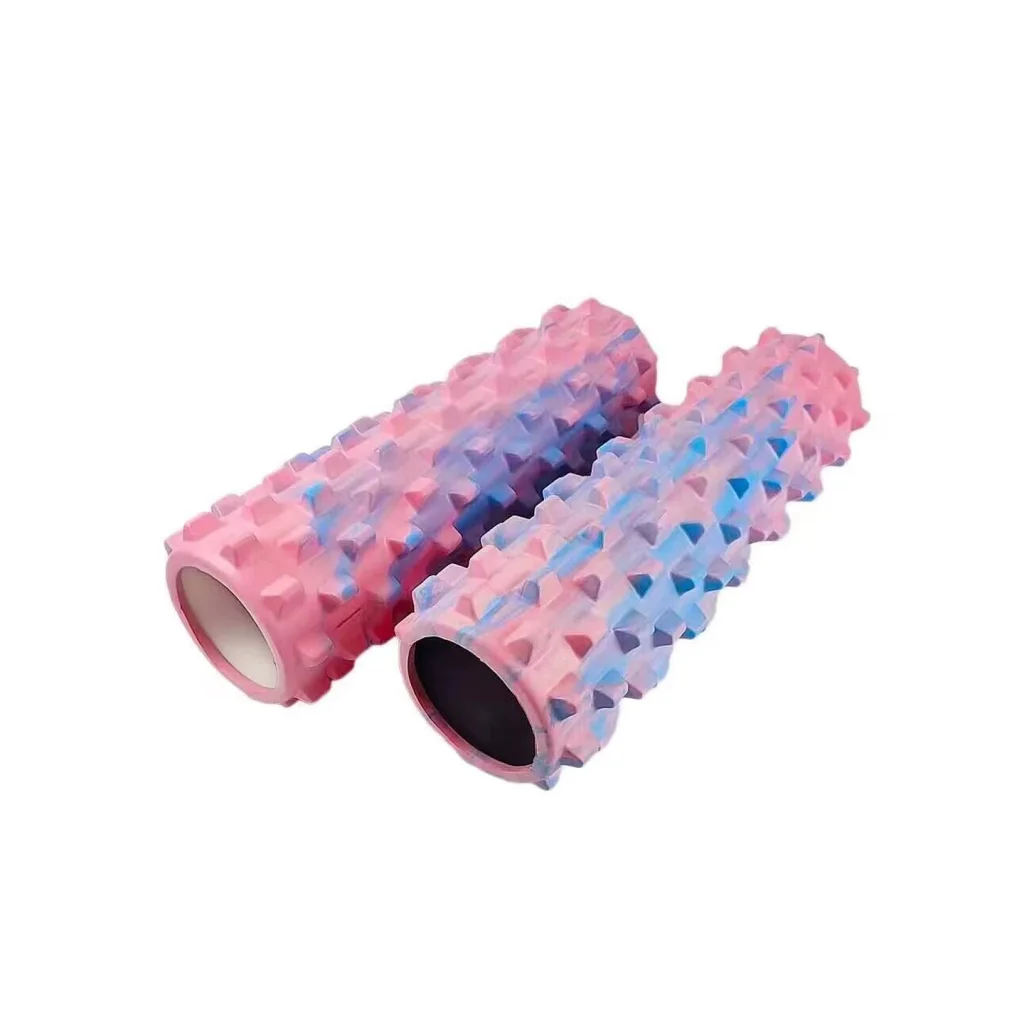 Rose Red Solid Yoga Foam Roller 45cm - Colorful Wolf Tooth