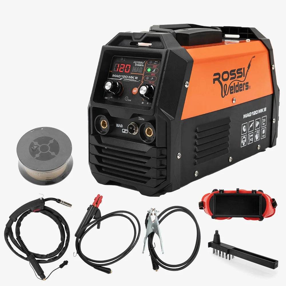 ROSSI 120 Amp Inverter Welder 3in1 Portable MMA ARC /MIG