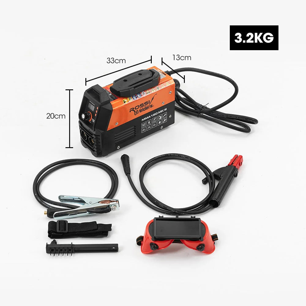 ROSSI 160 Amp Inverter Arc MMA Stick DC Welder Portable