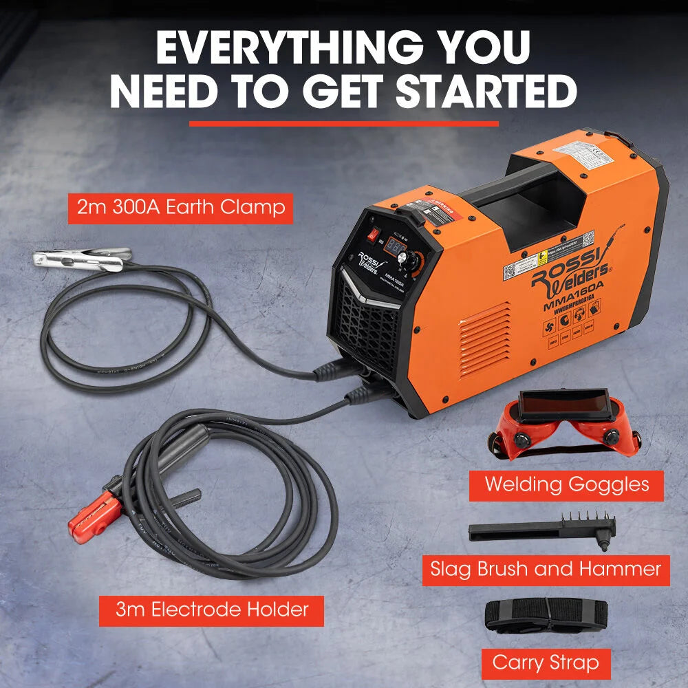 ROSSI 160 Amp Inverter Stick Welder ideal for Stainless