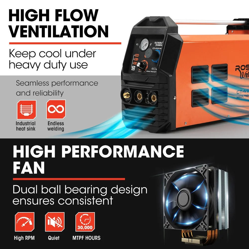 ROSSI Portable Inverter Welder Plasma Cutter 3in1
