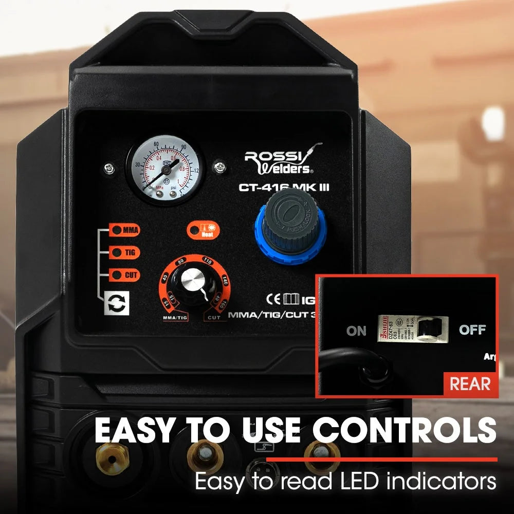 ROSSI Portable Inverter Welder Plasma Cutter 3in1