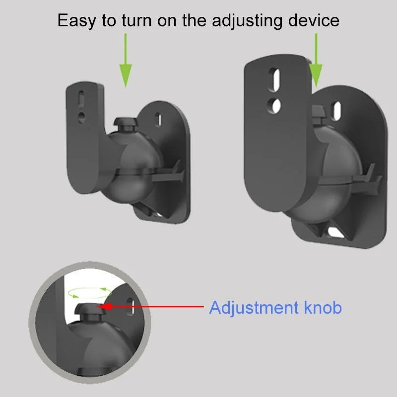 Rotatable 45 Degree Speaker Wall Mount Brackets