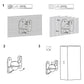 Rotatable 45 Degree Speaker Wall Mount Brackets