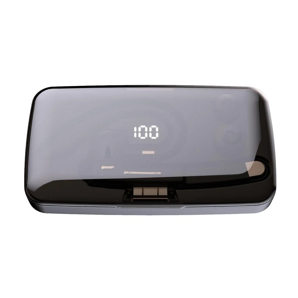 Rotatable Bluetooth Earphone With Charging Box & Digital Display-1915197887415980036