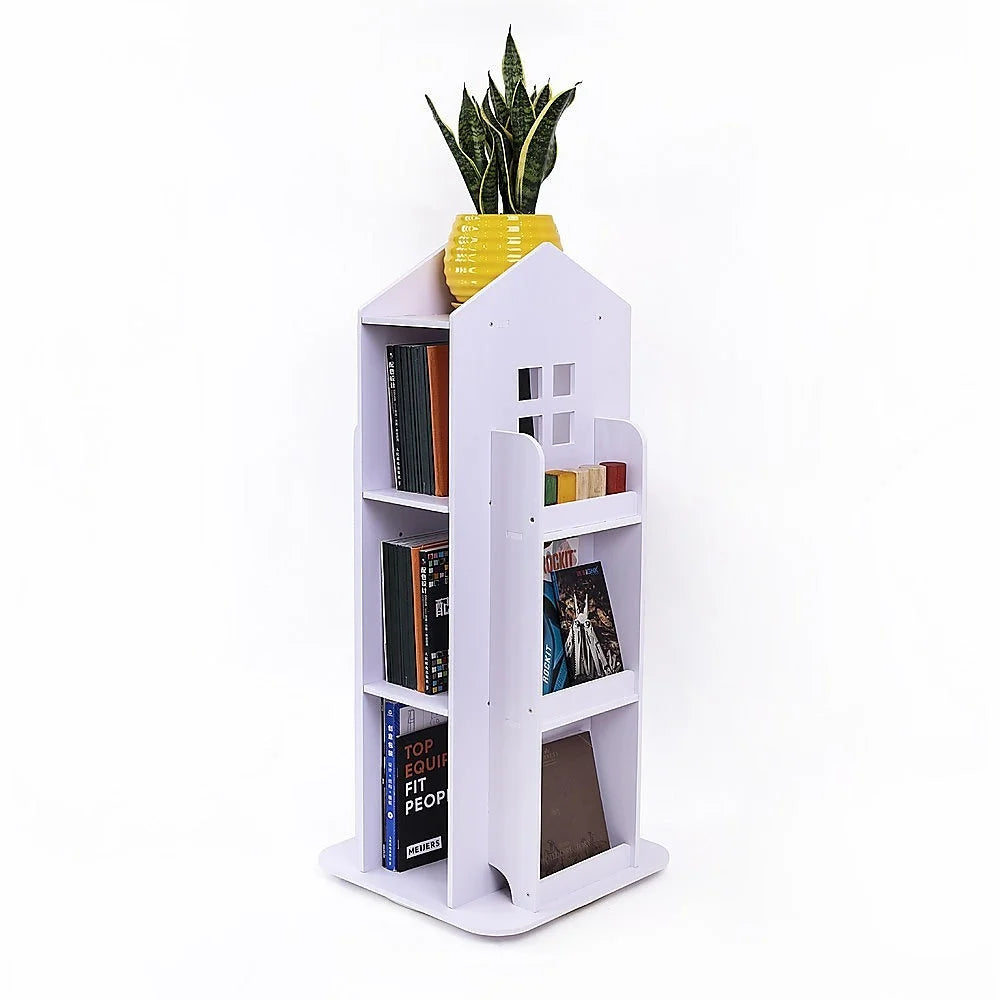 Rotating Bookcase Bookshelf Kid’s Book Organiser Rack