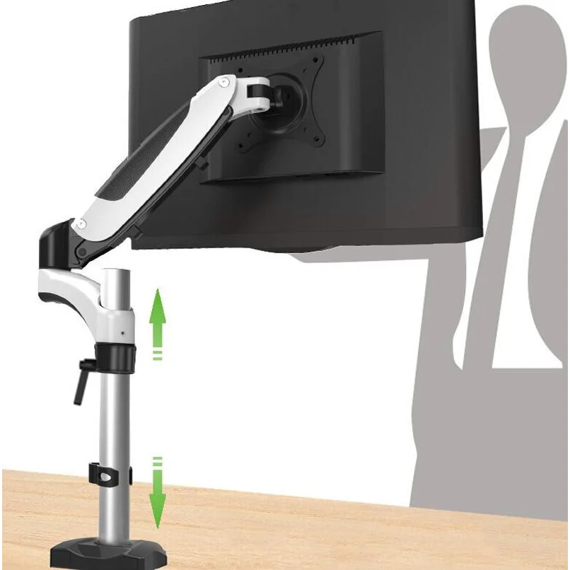 Rotating Desktop Monitor Stand - Lifts And Saves Space-1964932293088907270