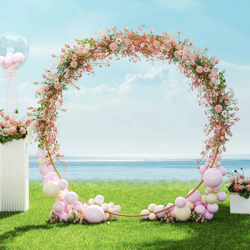 Round Backdrop Stand 2M for Wedding Party Flower Balloon