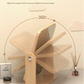 Round Folding Mirror Tabletop Makeup Mirror - Large Wooden