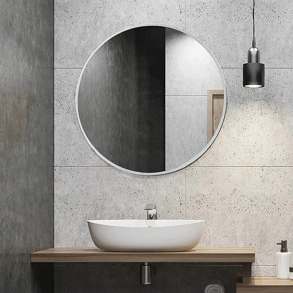 Round Wall Mirror 60cm Bathroom Makeup Mirror - Della