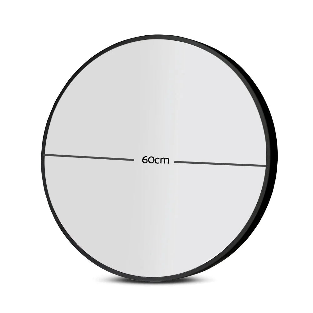 Round Wall Mirror 60cm Frameless - Bedroom