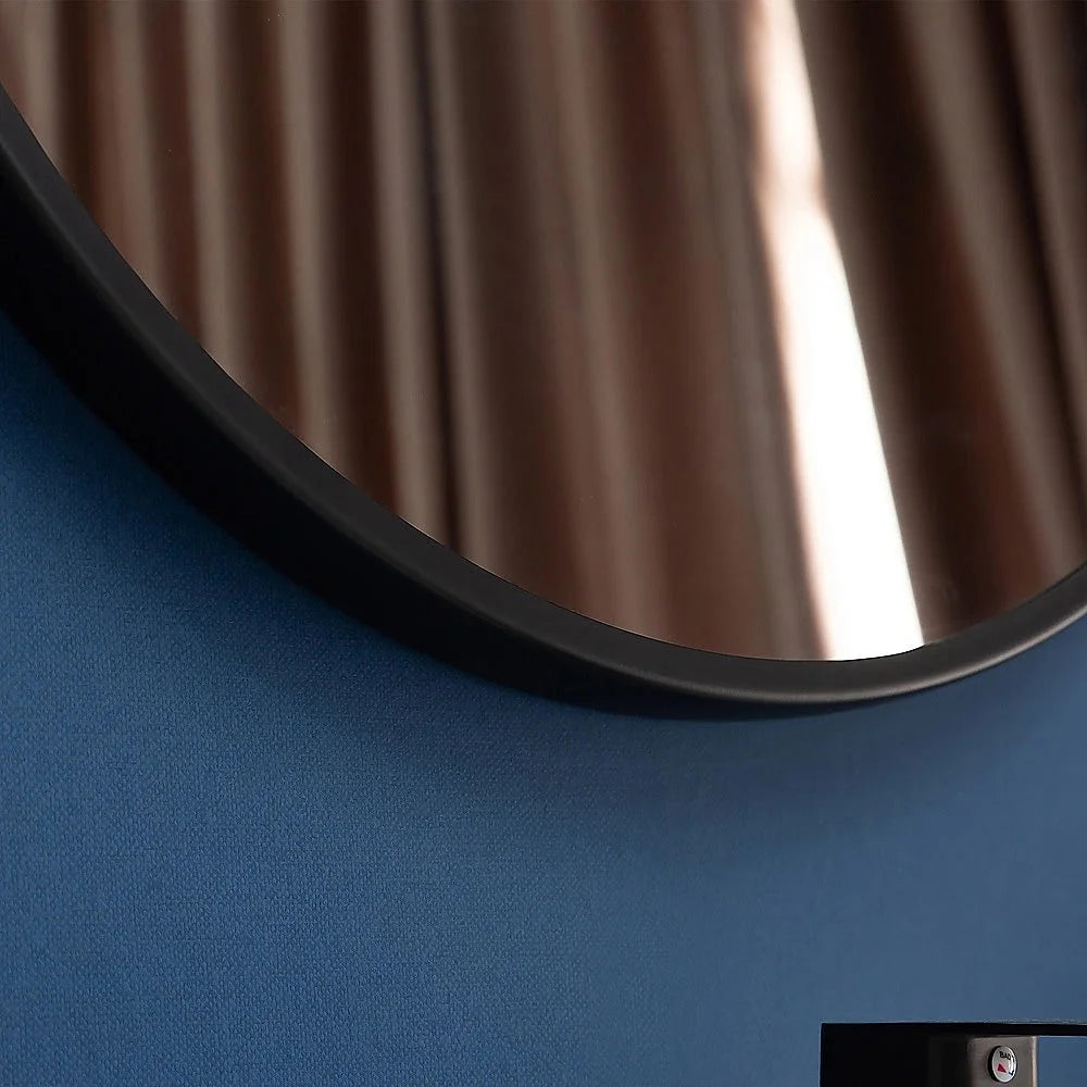 Round Wall Mirror 70cm Bathroom Makeup Mirror - Della