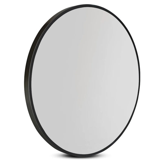 Round Wall Mirror 70cm Makeup Frameless Bathroom Mirror