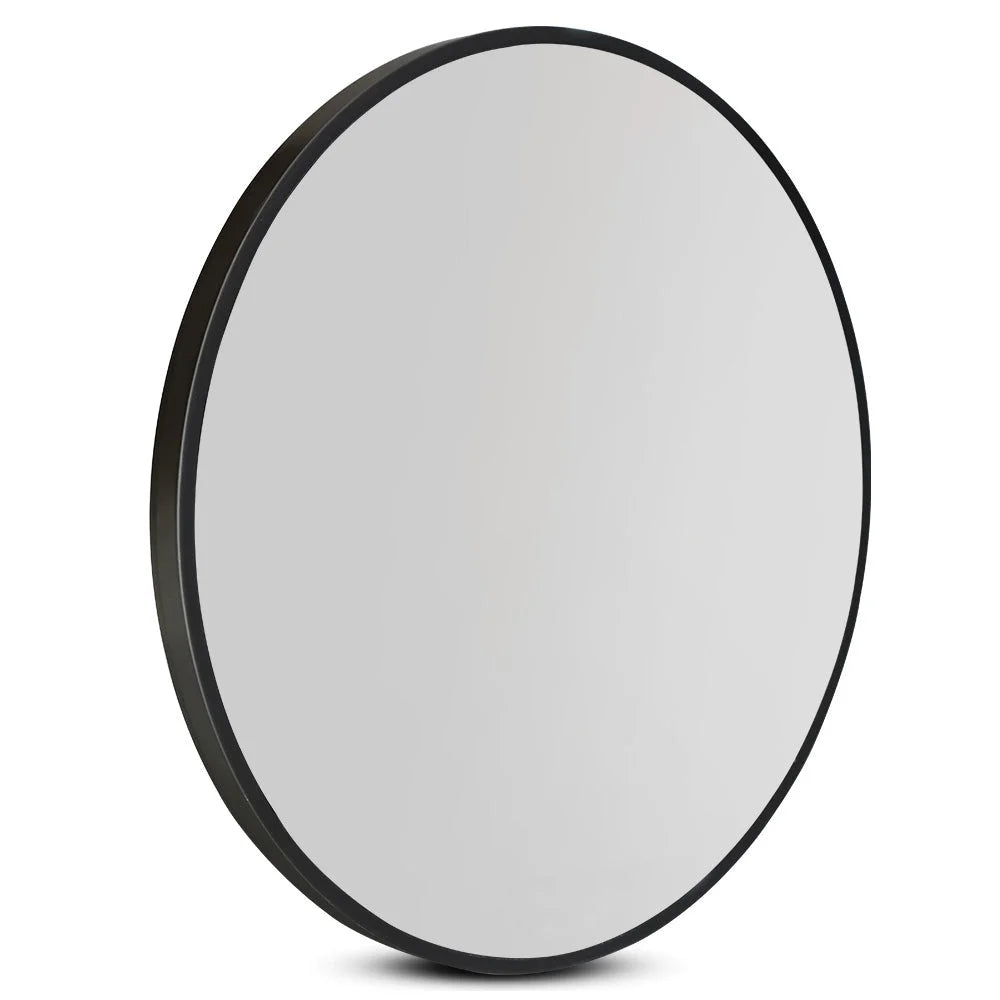 Round Wall Mirror 80cm Frameless - Bedroom