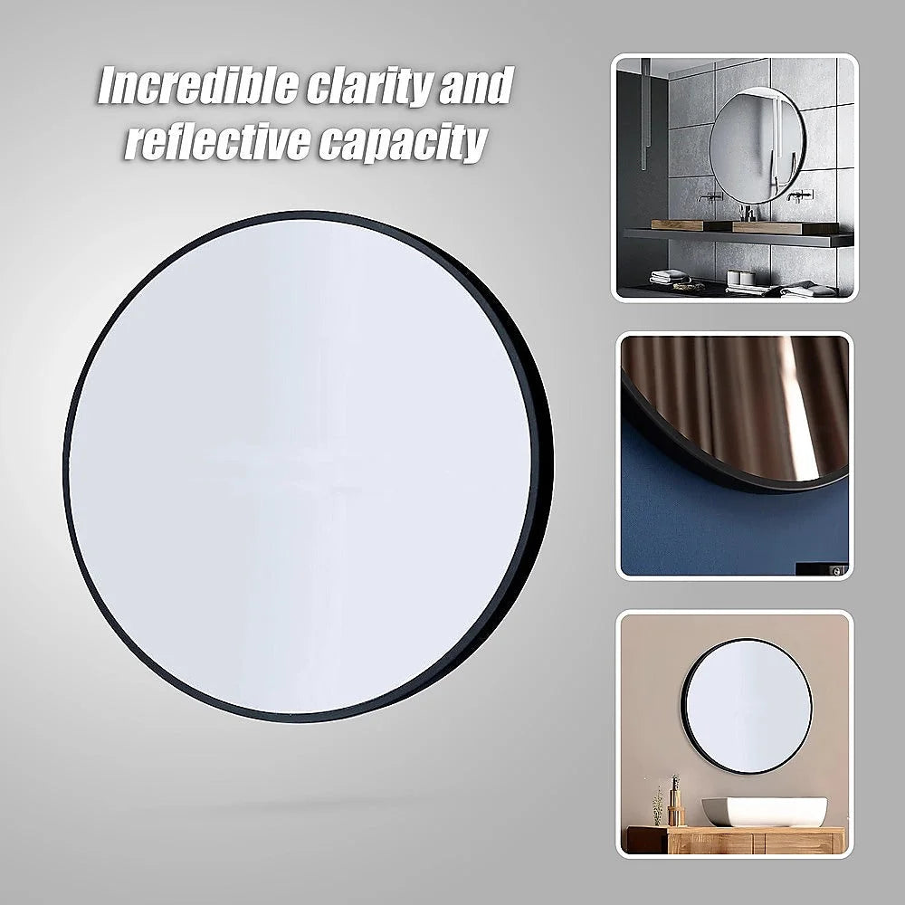 Round Wall Mirror Bathroom Makeup 90cm By Della Francesca