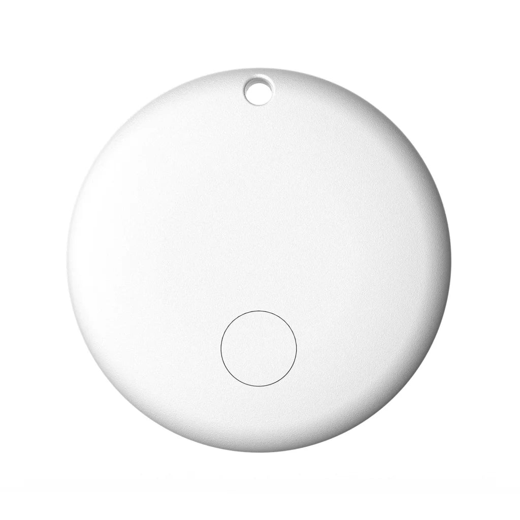 (Round White) Mini GPS Tracker - Apple Find My Enabled Key