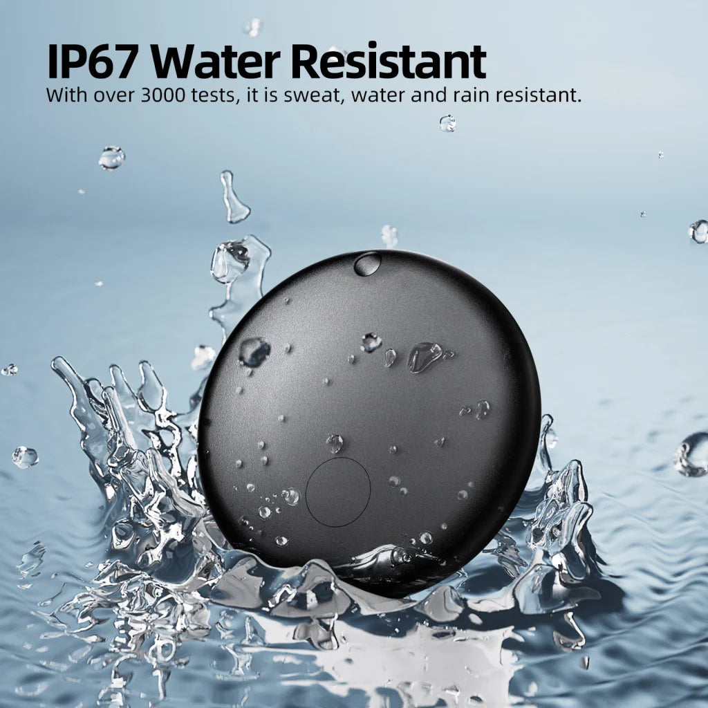 (Round White) Mini GPS Tracker - Apple Find My Enabled Key