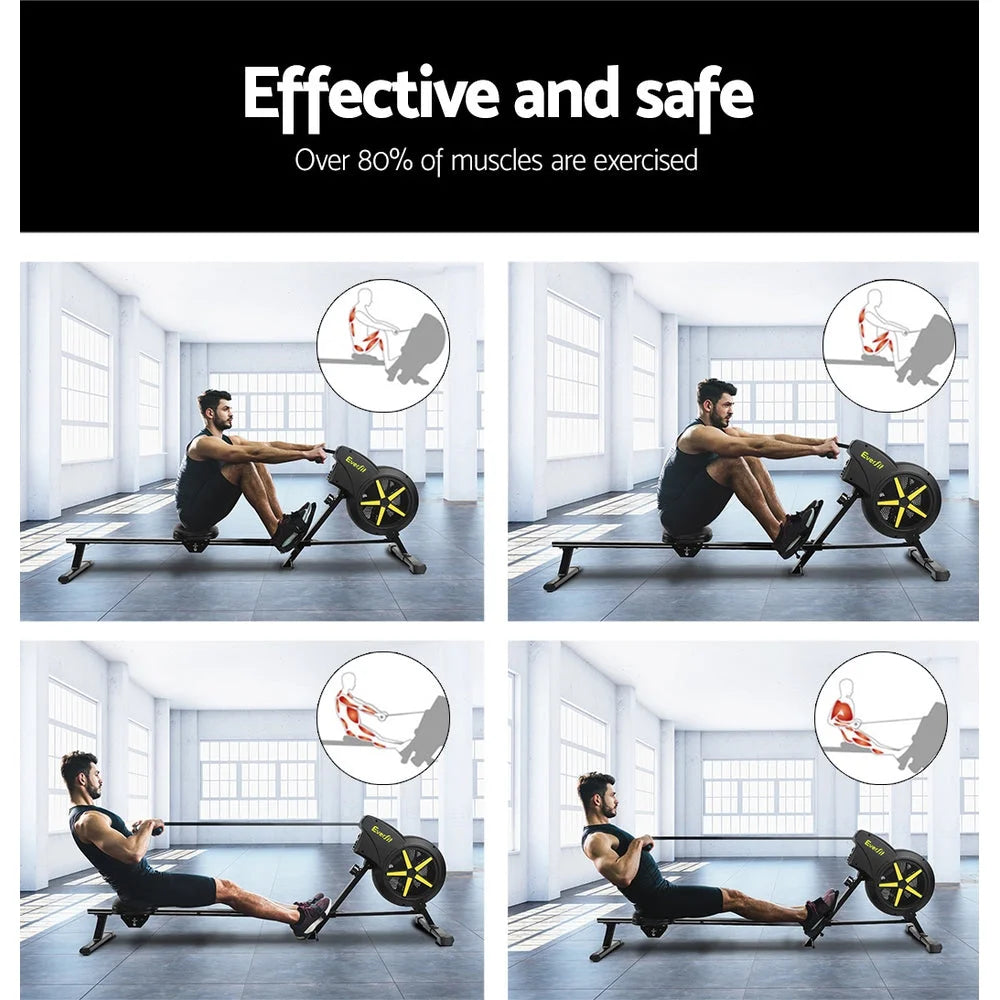 Rowing Exercise Machine Resistance Fitness Home Gym Cardio