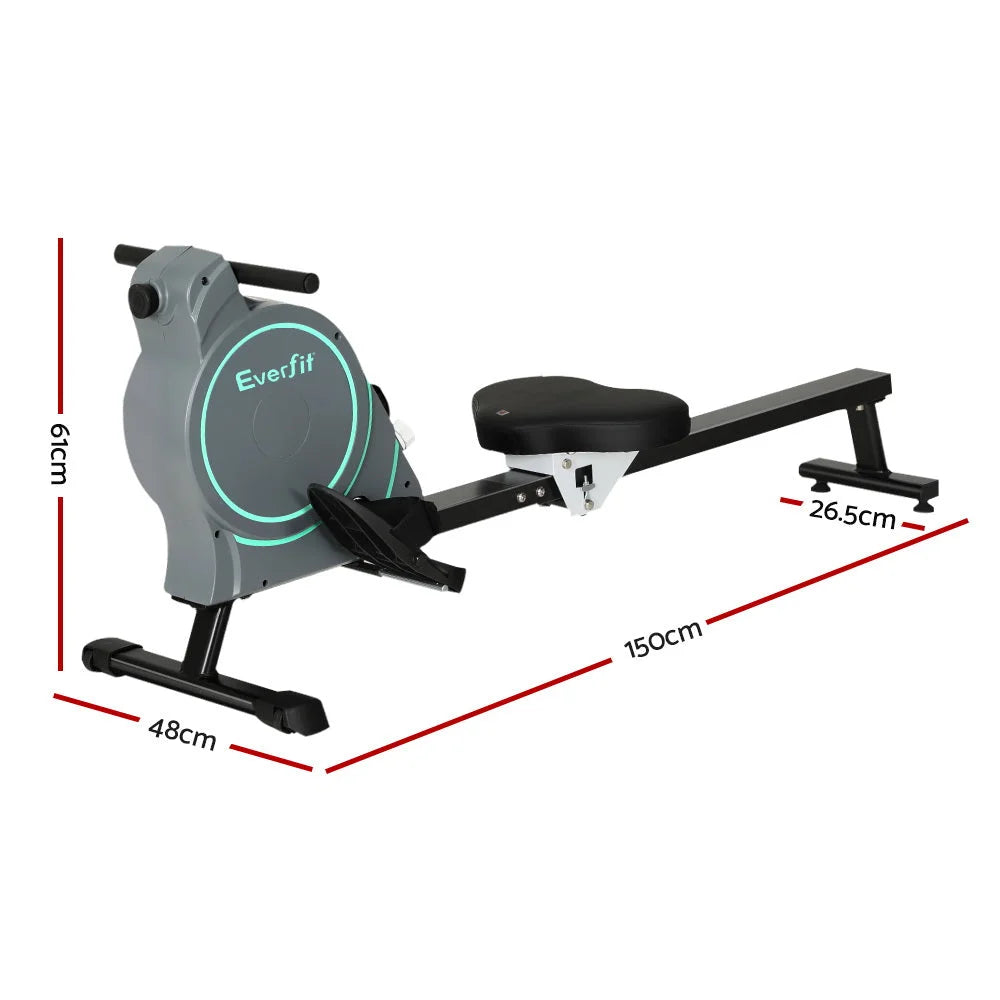 Rowing Machine 16 Levels Magnetic Rower Gym Home Cardio