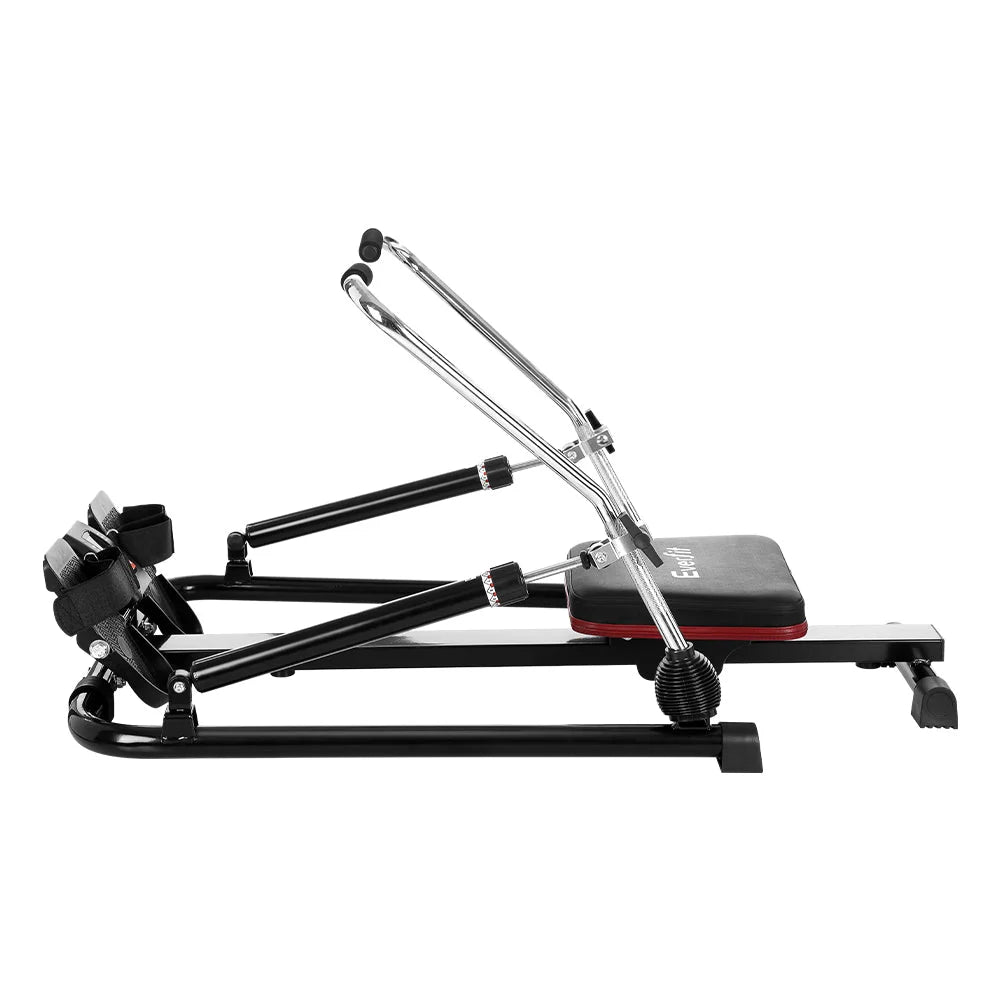 Rowing Machine Hydraulic Resistance Fitness Gym Cardio