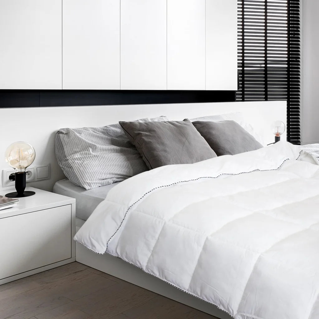 White bamboo royal comfort blend with material finish and practical fittings