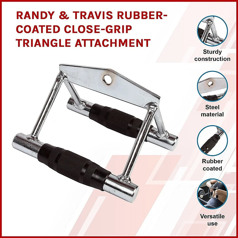 Rubber-Coated Close-Grip Triangle Attachment - Randy &