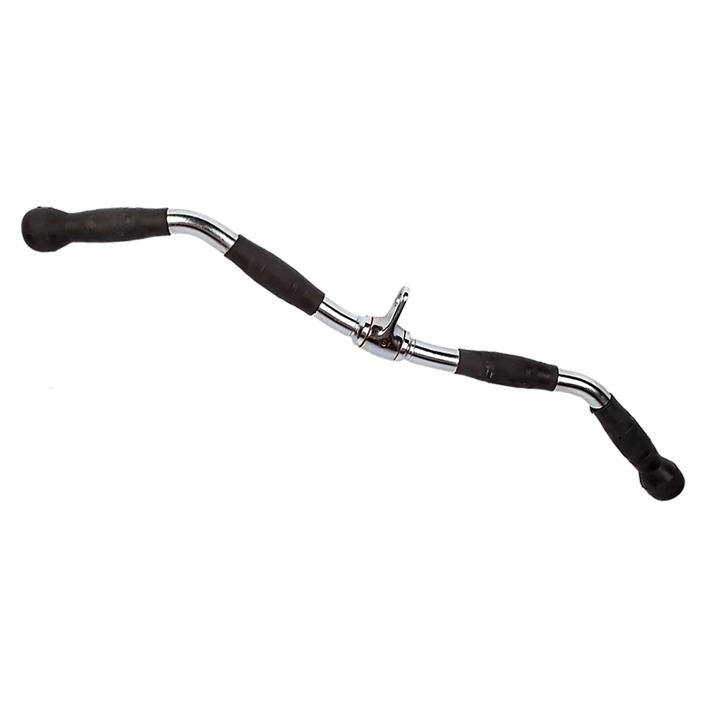 Rubber-Coated Revolving Curl Row Bar Attachment - Randy &