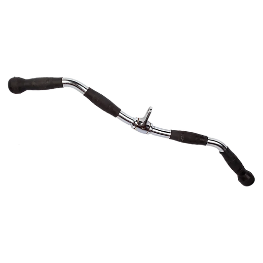 Rubber-Coated Revolving Curl Row Bar Attachment - Randy &