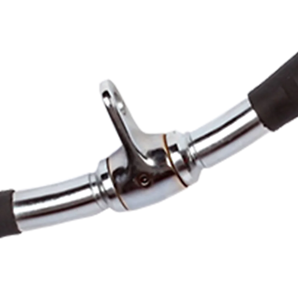 Rubber-Coated Revolving Curl Row Bar Attachment - Randy &