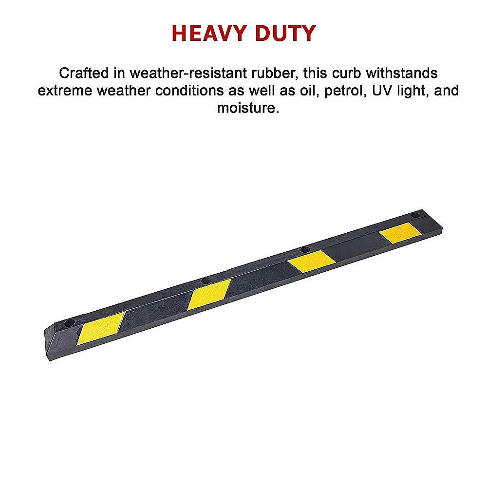 Rubber Curb Parking Guide 180cm Heavy Duty Wheel Driveway