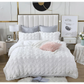 Ruffles Textured Jacquard Duvet Quilt Cover Set Super King