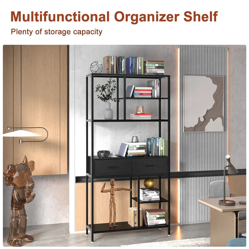 Rustic Accent Bookshelf 90CM Wide Plant Display Rack - Home