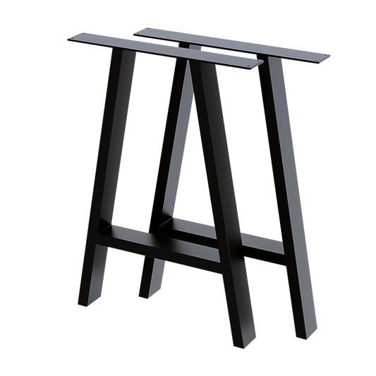 Rustic Dining Table Legs 2x Steel Industrial Vintage 71cm