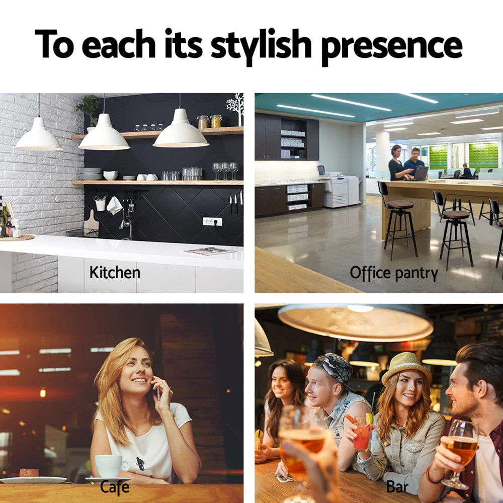 Rustic Industrial Style Metal Bar Stools Set of 2 - Black