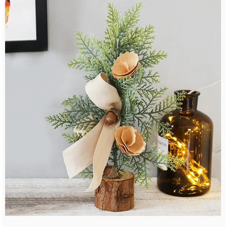Rustic Mini Tabletop Greenery Ornament – 10 Inches Tall