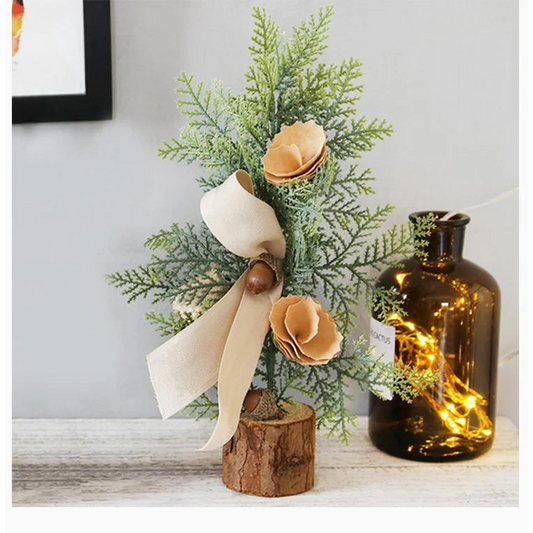 Rustic Mini Tabletop Greenery Ornament – 10 Inches Tall