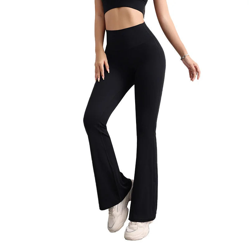 S Black High Waist Flare Yoga Pants - Women’s Bootcut