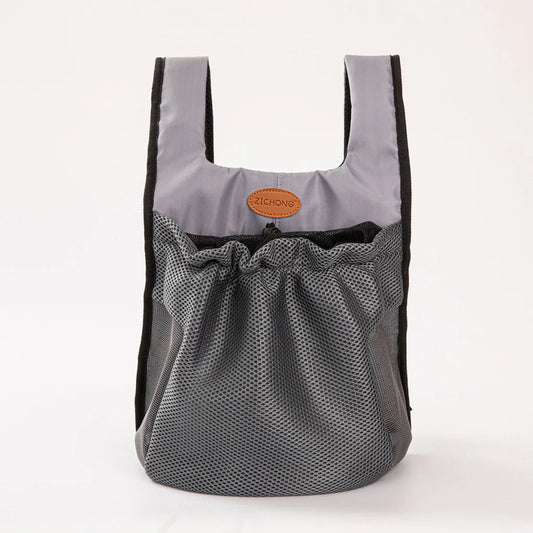 S Grey Hands-Free Pet Carrier Backpack for Small Dogs &