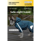 S Purple And Gray Trim Waterproof Four-Legged Dog Raincoat