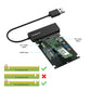 SA225 USB 3.0 to mSATA + M.2 (NGFF B Key) 2-in-1 Combo