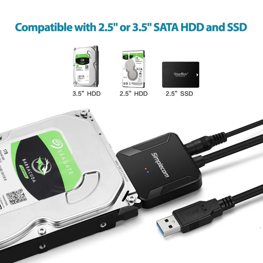 SA236 USB 3.0 to SATA Adapter Cable Converter with Power