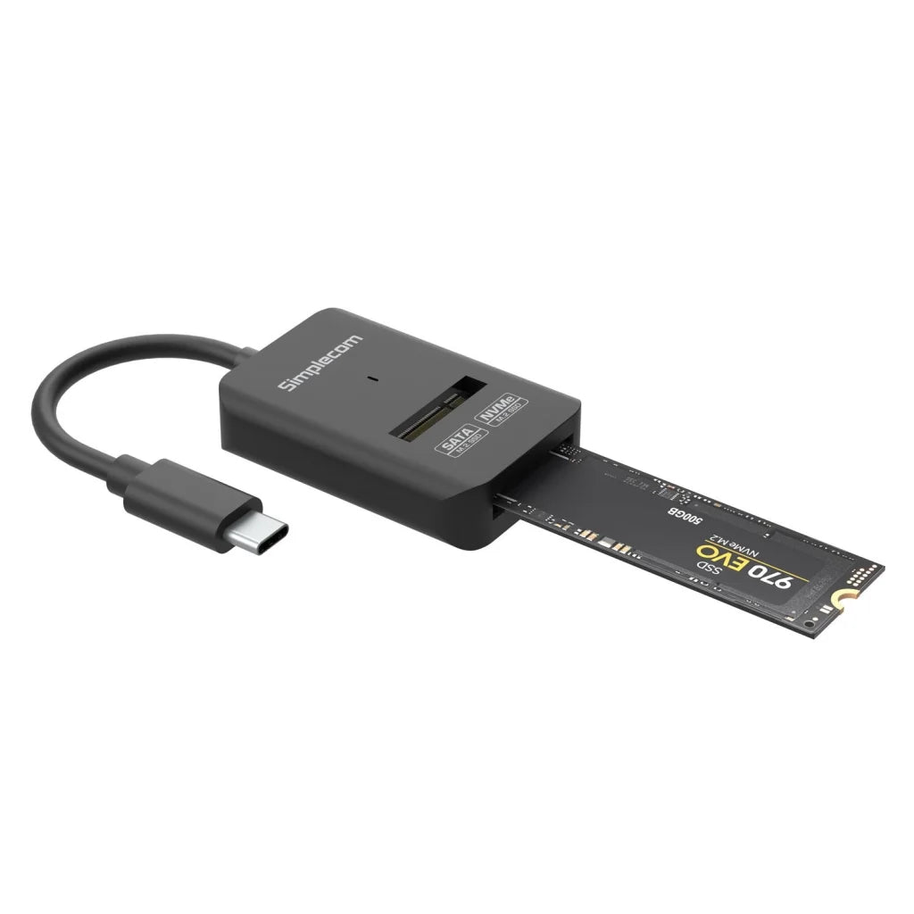 SA506 NVMe/SATA Dual Protocol M.2 SSD to USB-C Adapter