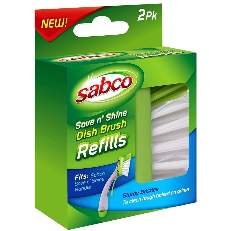 Sabco Pk2 Save N Shine Dish Brush Refill fits Save