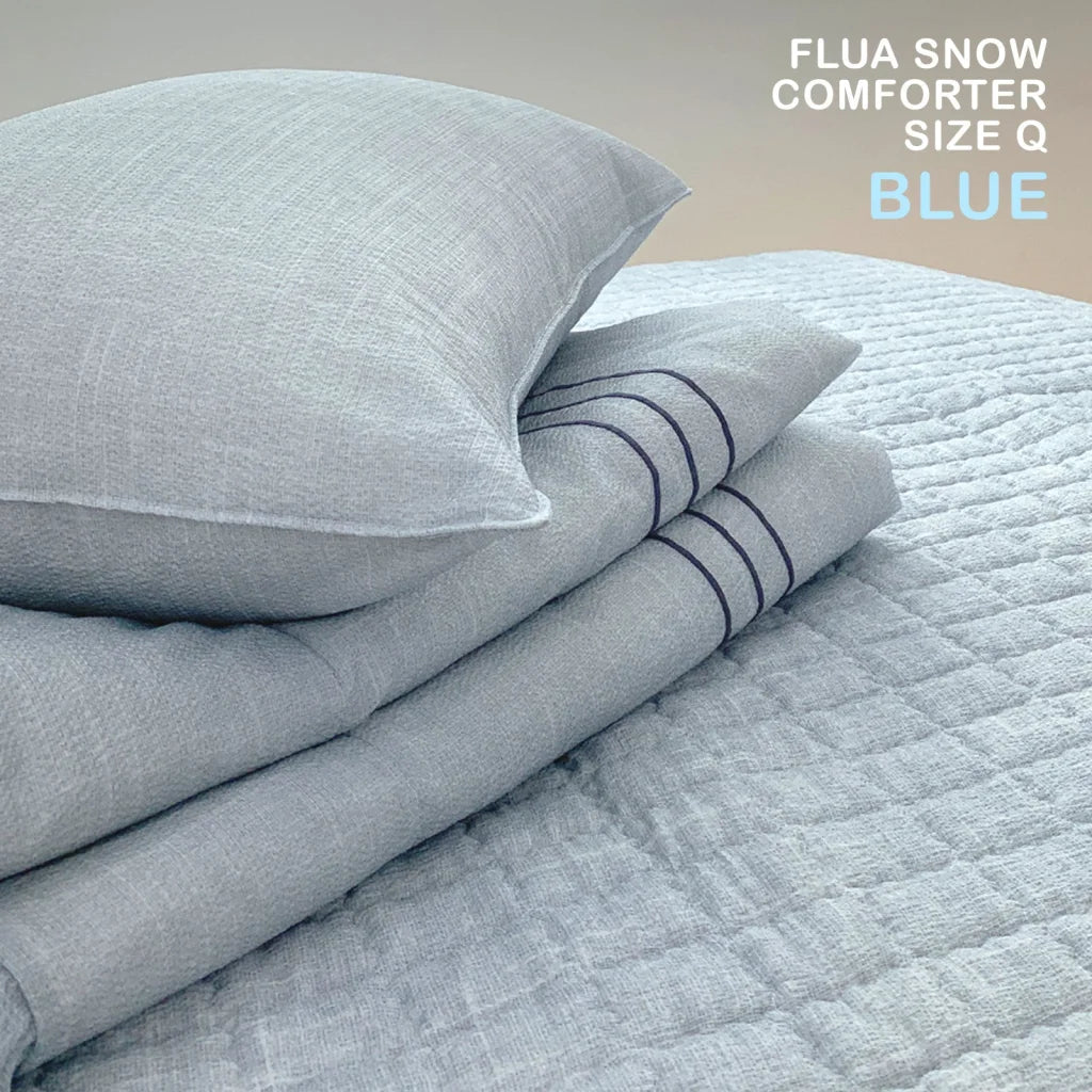 Saesom Flua Snow Comforter Set Double Cool Quilt Bedspread