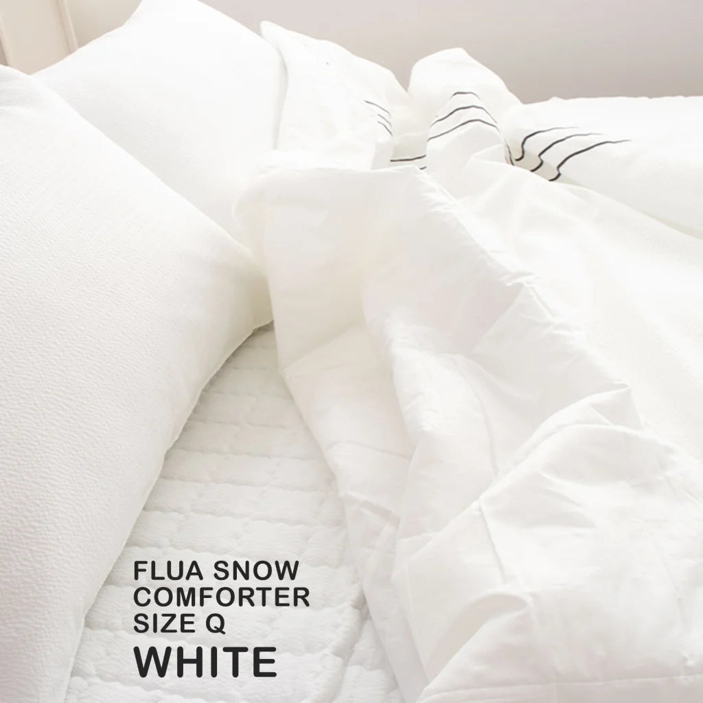 Saesom Flua Snow Comforter Set Double Cool Quilt Bedspread