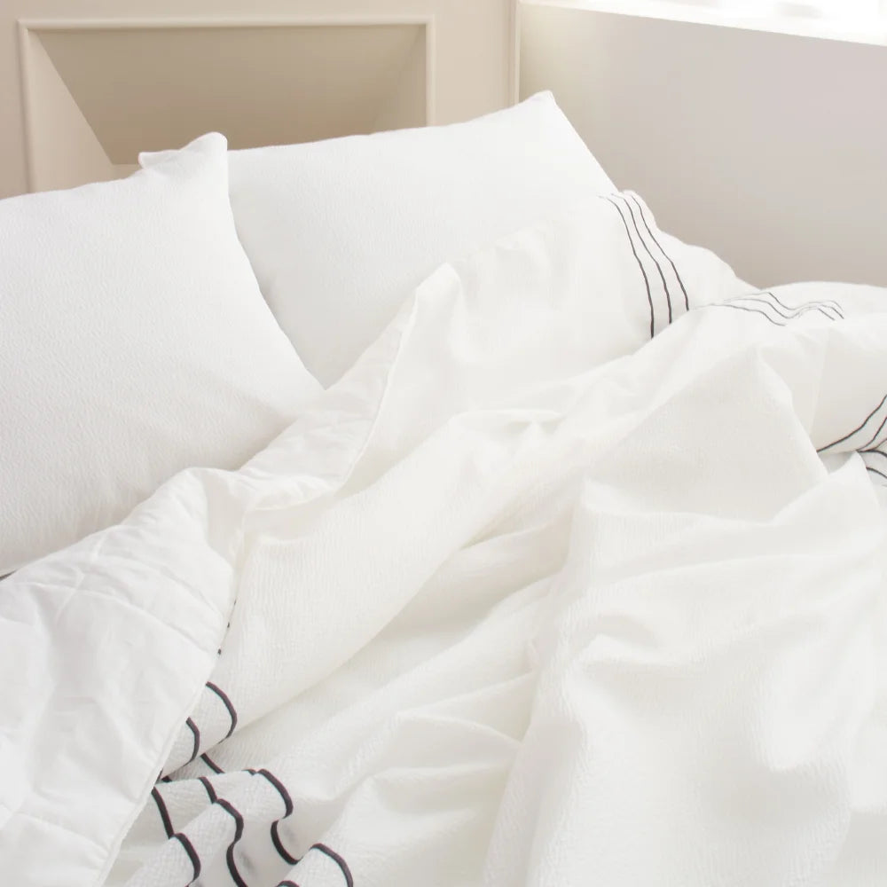 Saesom Flua Snow Comforter Set Double Cool Quilt Bedspread