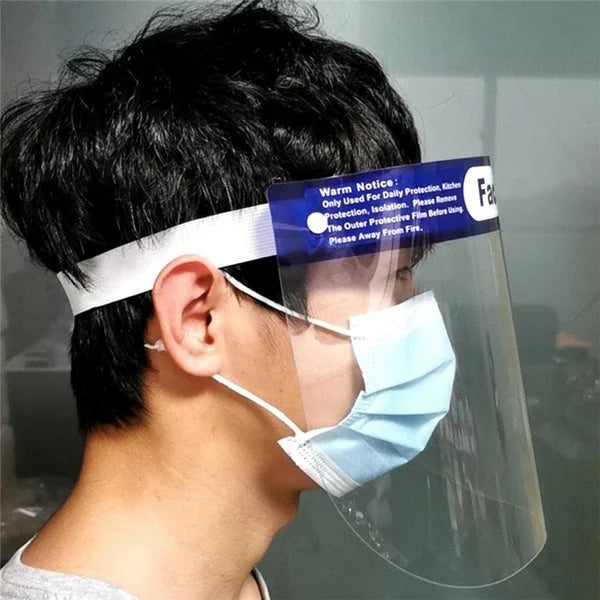 Safety Full Face Shield Clear Glasses Anti-Fog Eye